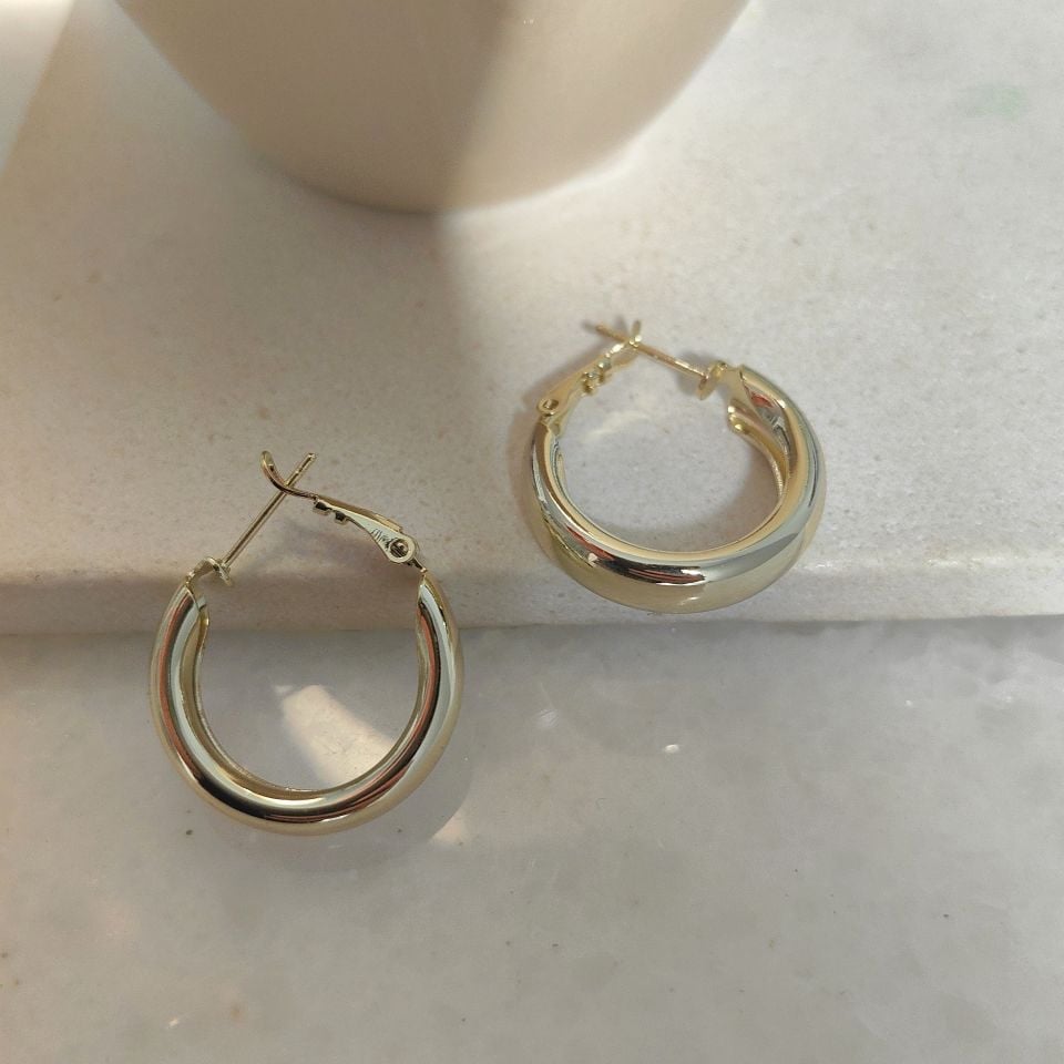 14 AYAR KAPLAMA KUYUM MODEL HALKA KÜPE