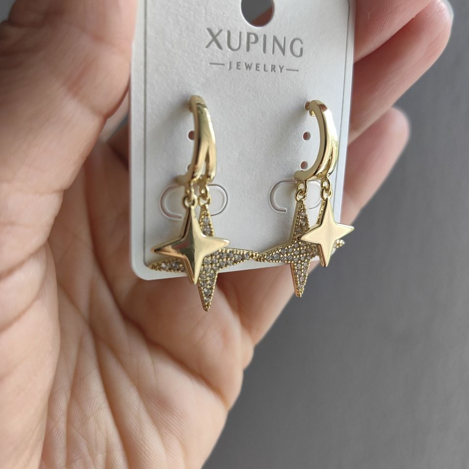 14 AYAR ALTIN KAPLAMA  YILDIZ KÜPE