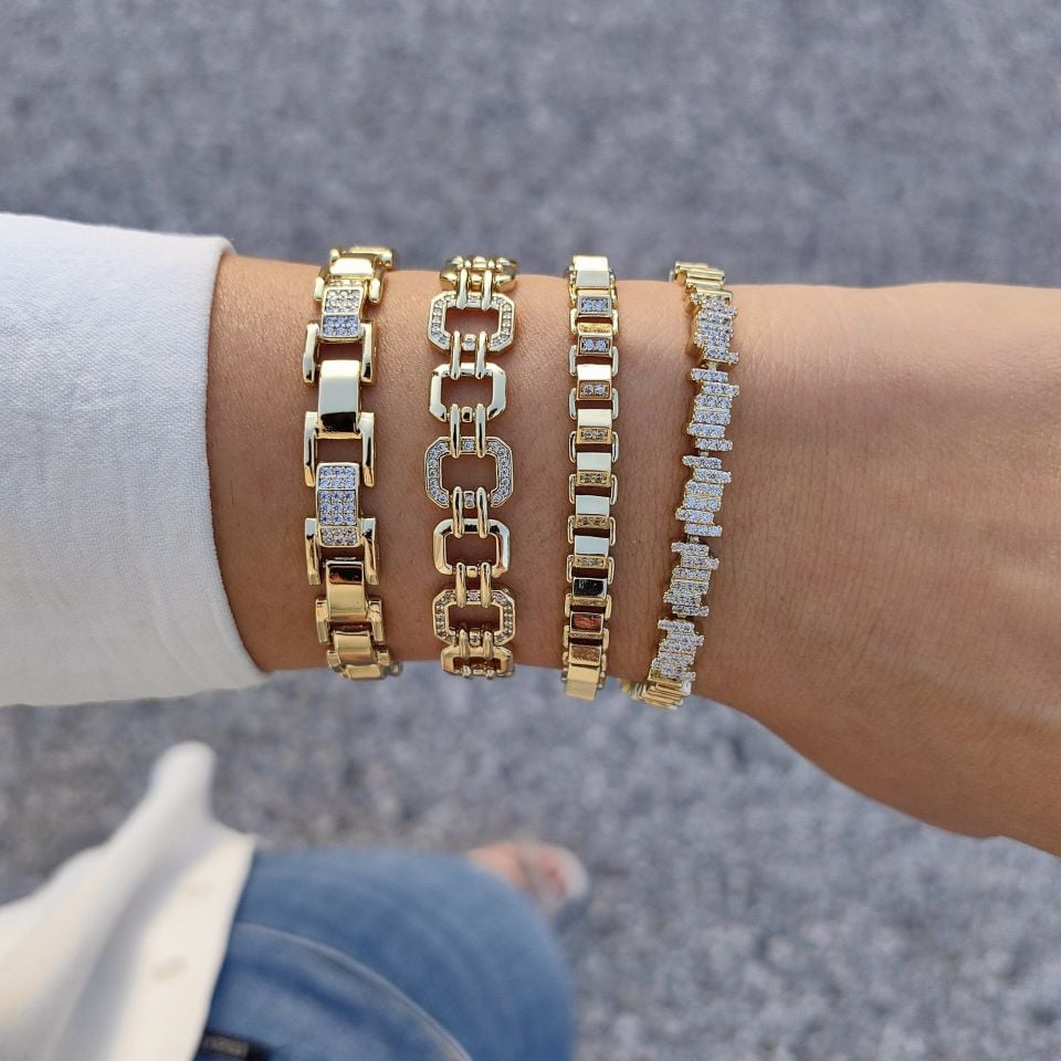 14 AYAR ALTIN KAPLAMA BİLEKLİKLER