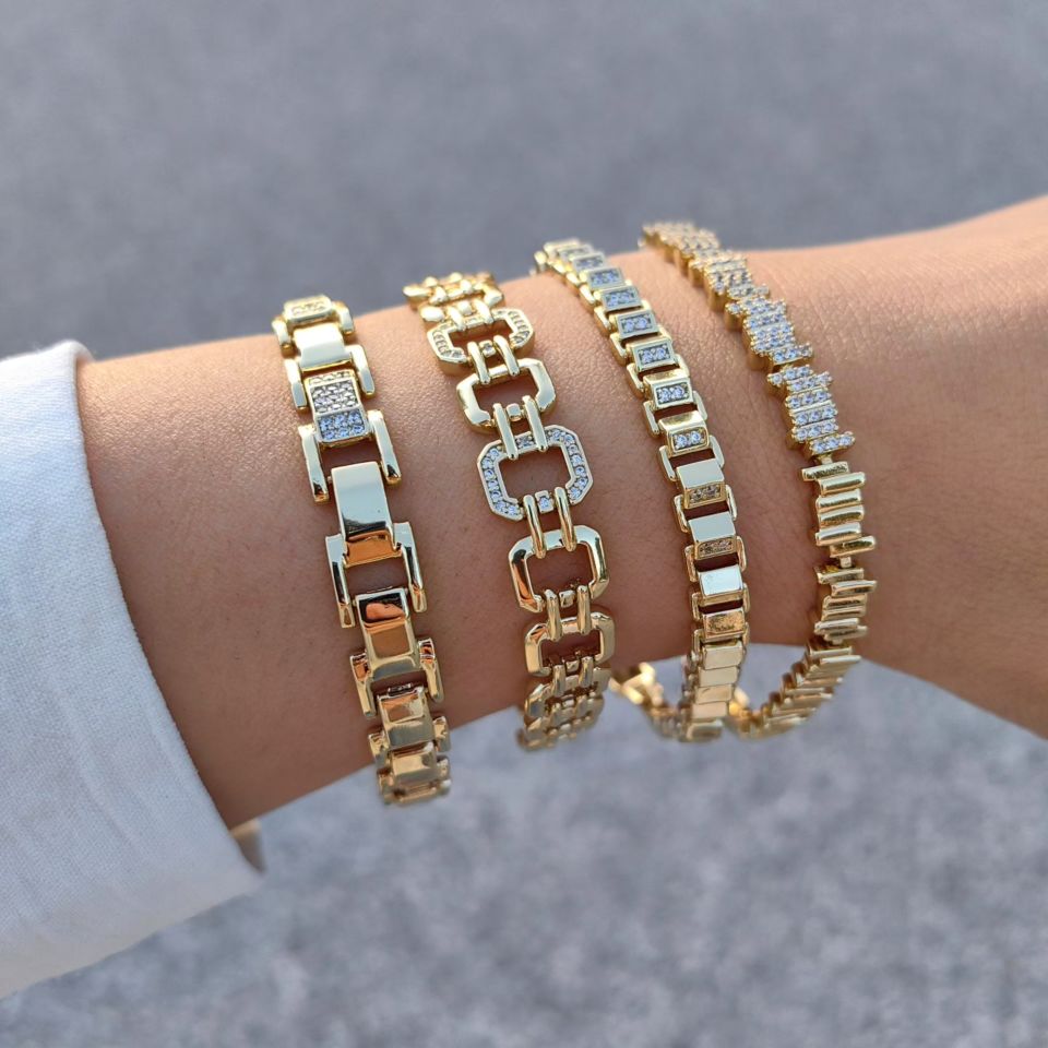 14 AYAR ALTIN KAPLAMA BİLEKLİKLER