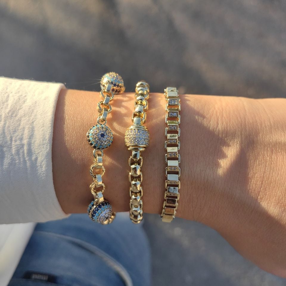 14 AYAR ALTIN KAPLAMA BİLEKLİKLER