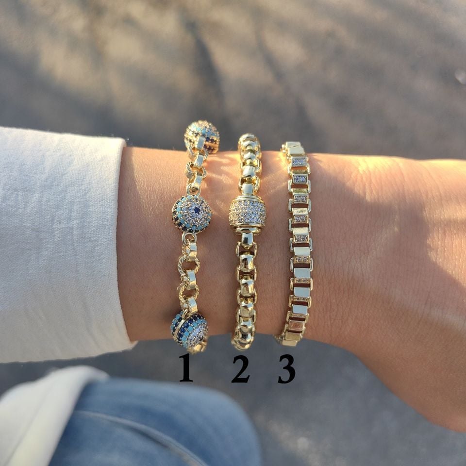 14 AYAR ALTIN KAPLAMA BİLEKLİKLER