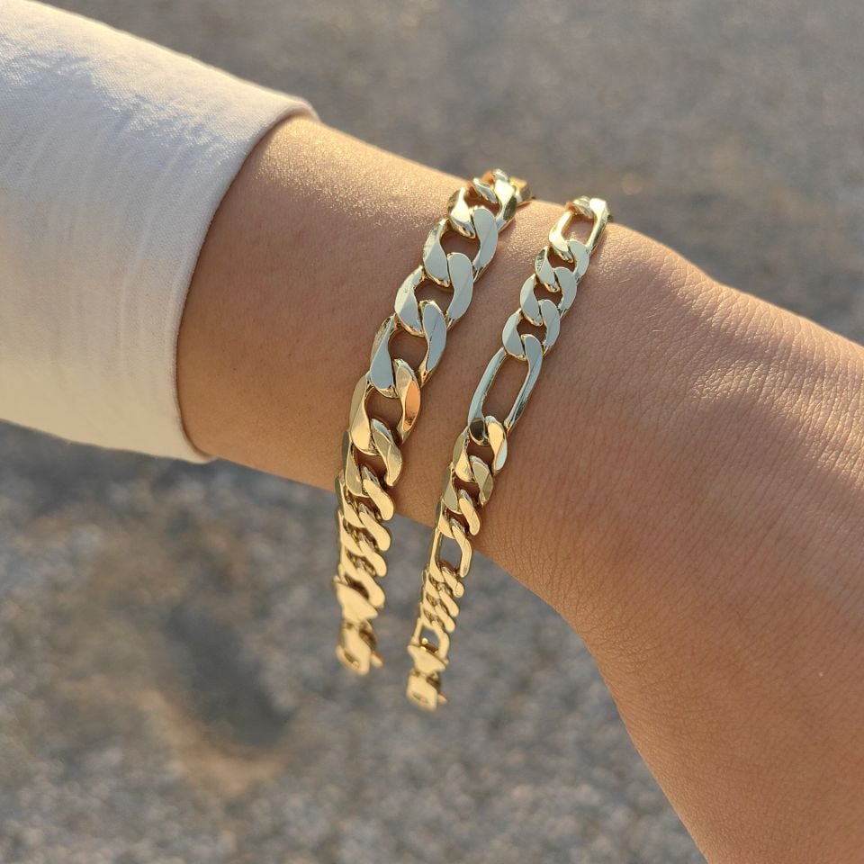 14K ALTIN KAPLAMA NOSTALJI BİLEKLİKLER