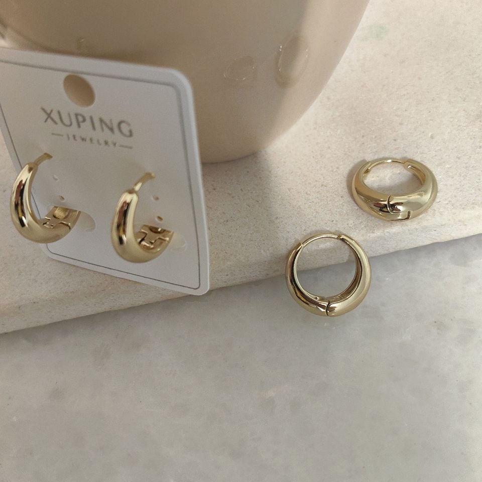 14K ALTIN KAPLAMA VİNTAJE KÜPE