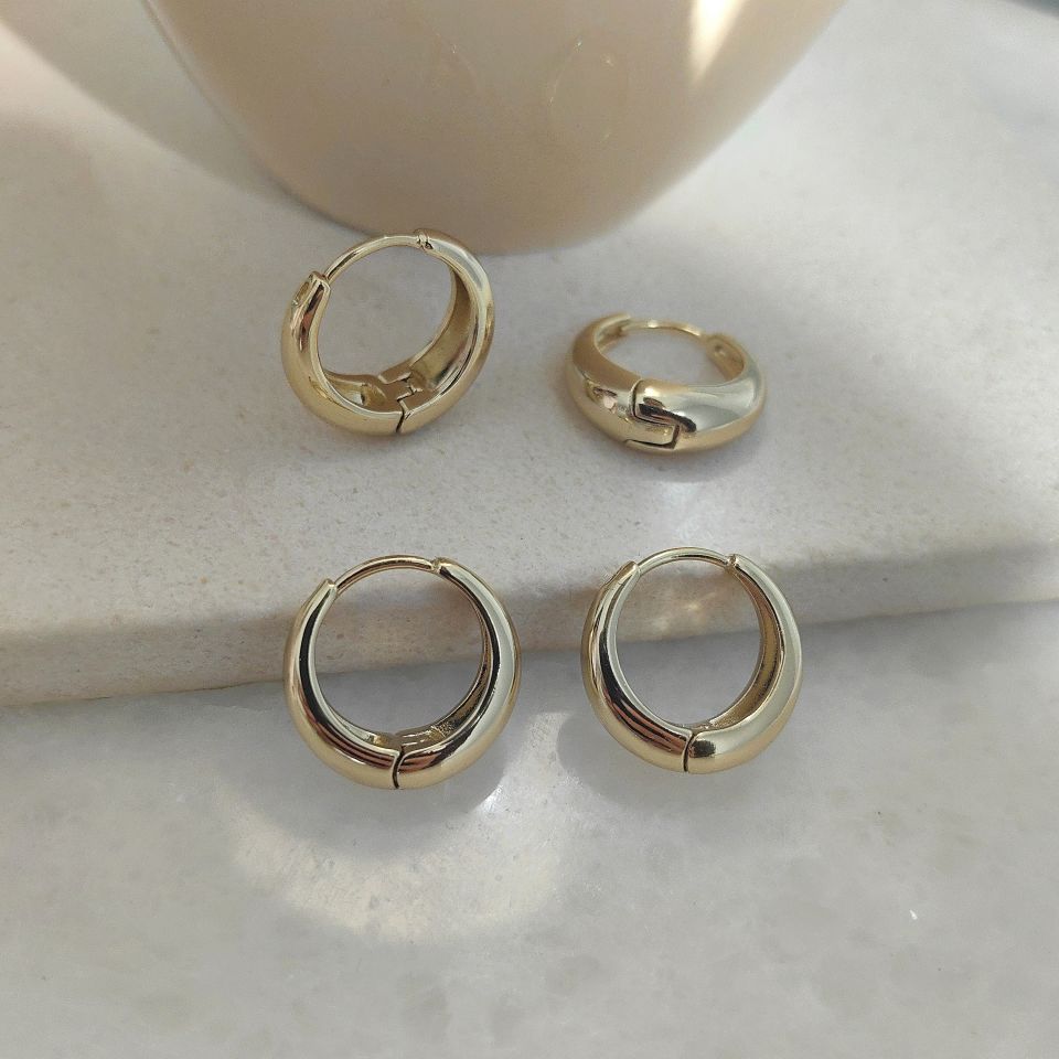 14K ALTIN KAPLAMA VİNTAJE KÜPE