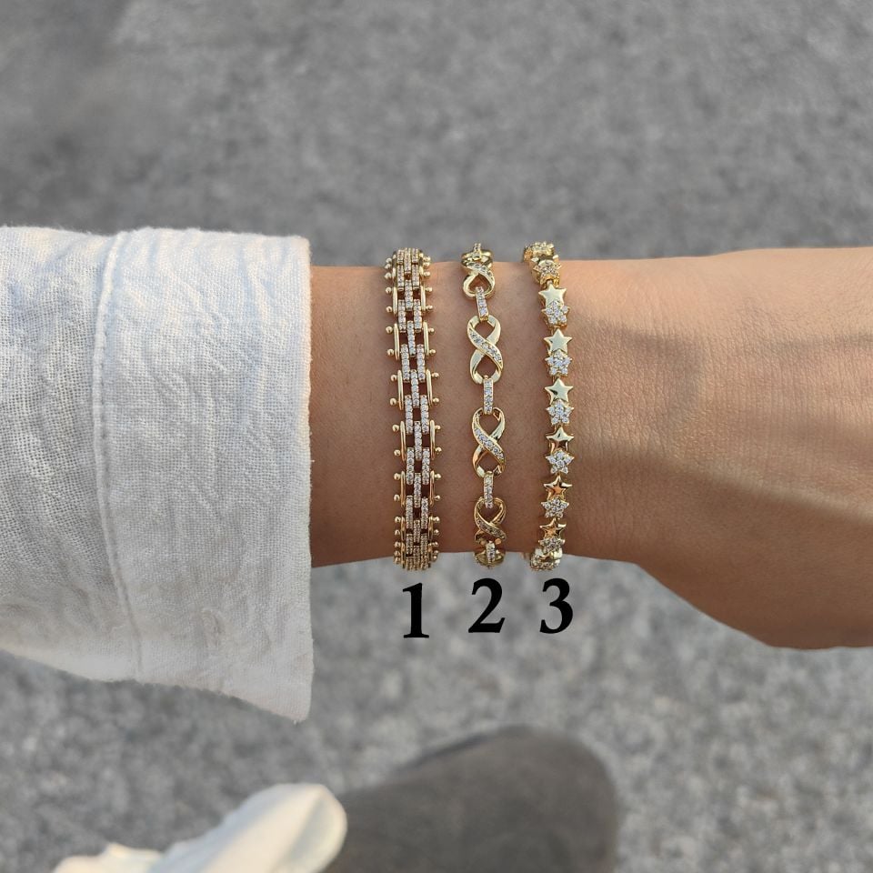 14K ALTIN KAPLAMA BİLEKLİKLER