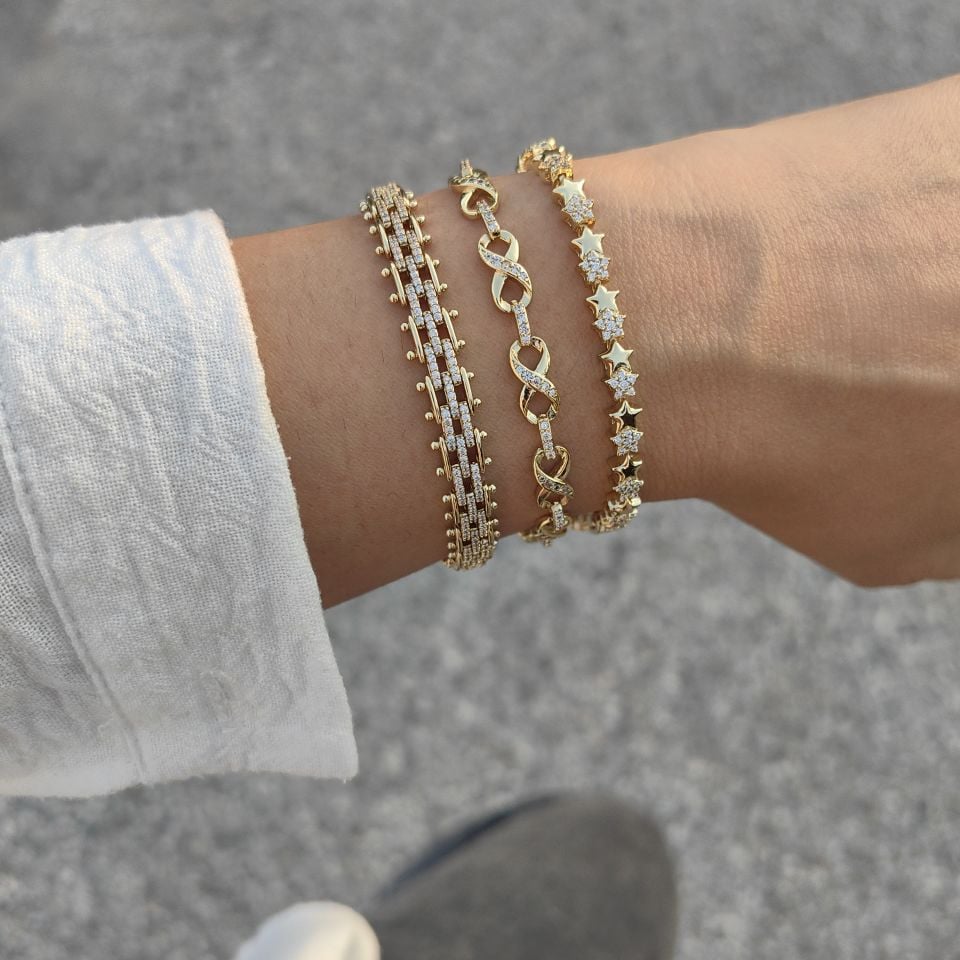 14K ALTIN KAPLAMA BİLEKLİKLER