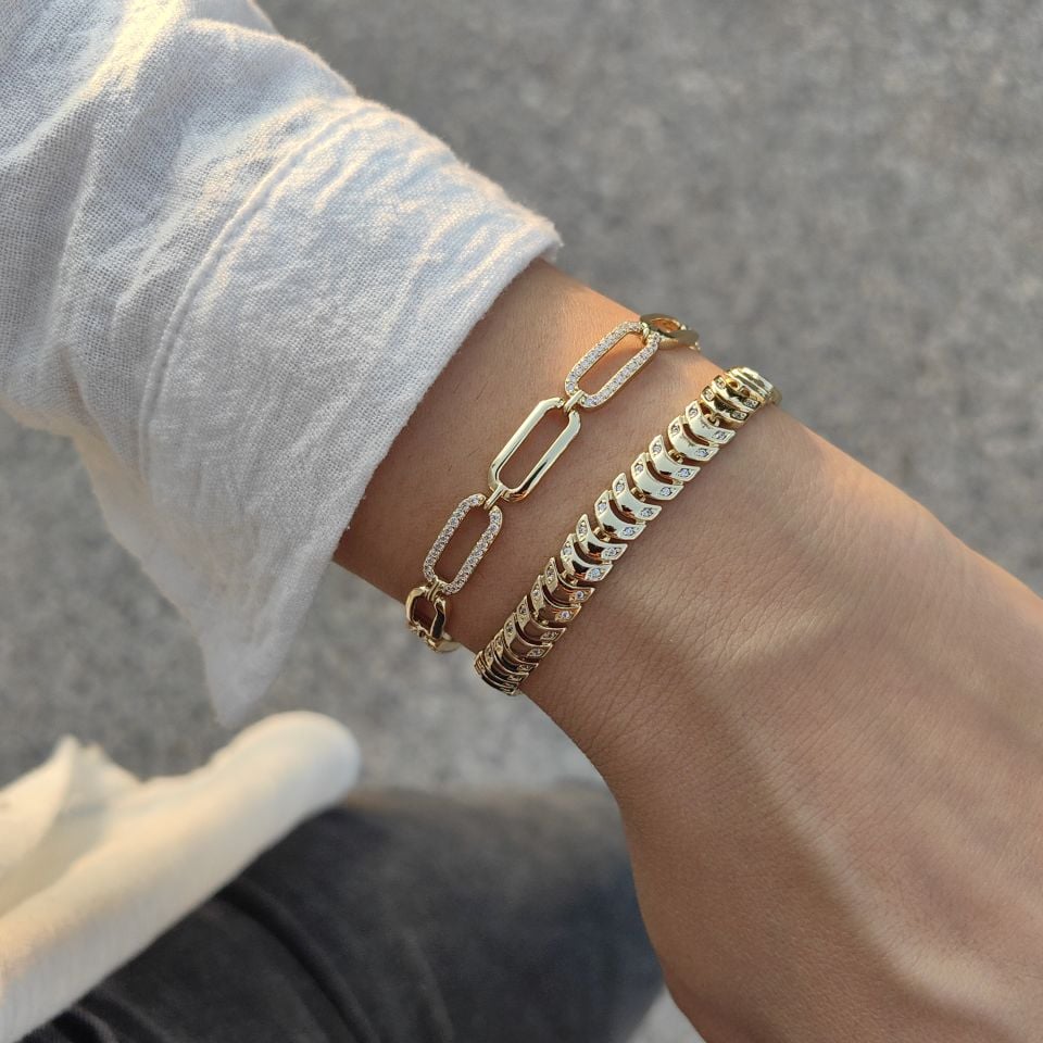 14K ALTIN KAPLAMA BİLEKLİKLER