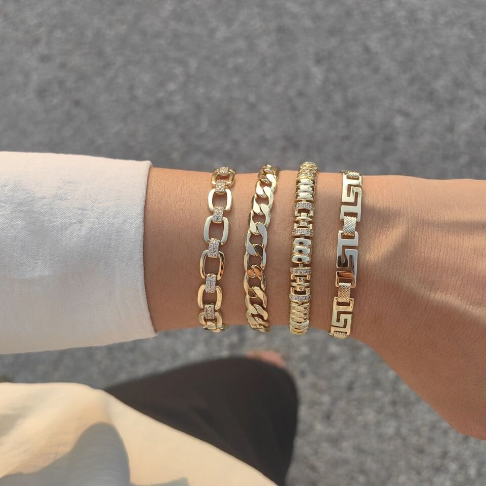 14 AYAR ALTIN KAPLAMA BİLEKLİKLER