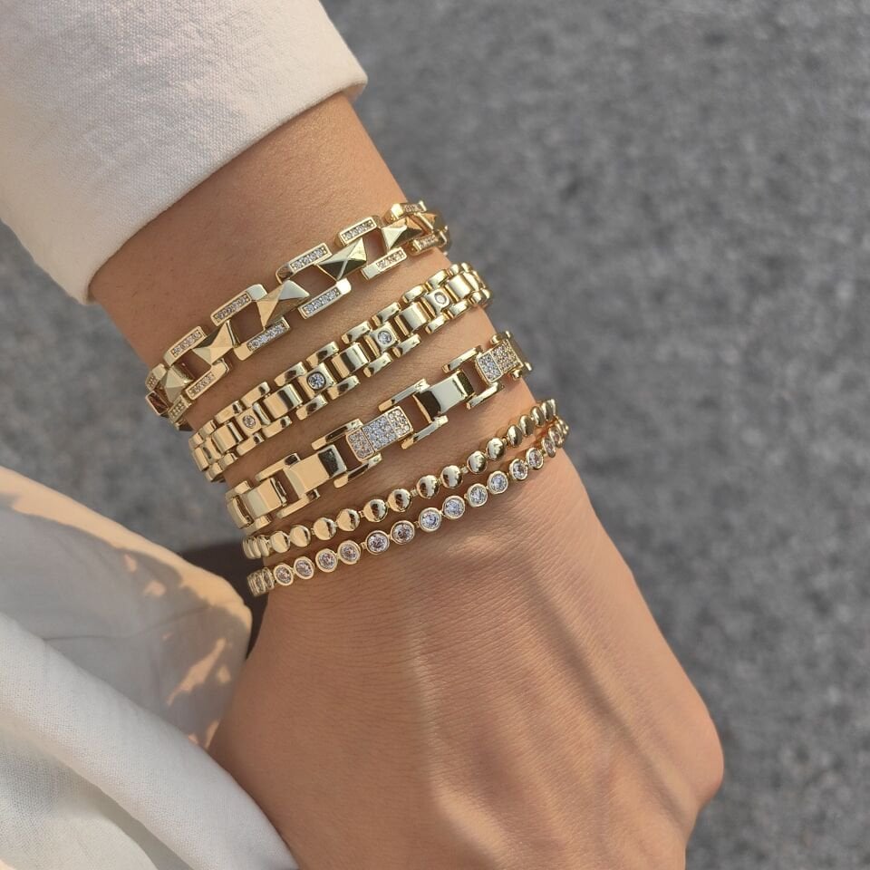 14 AYAR  ALTIN KAPLAMA BİLEKLİKLER