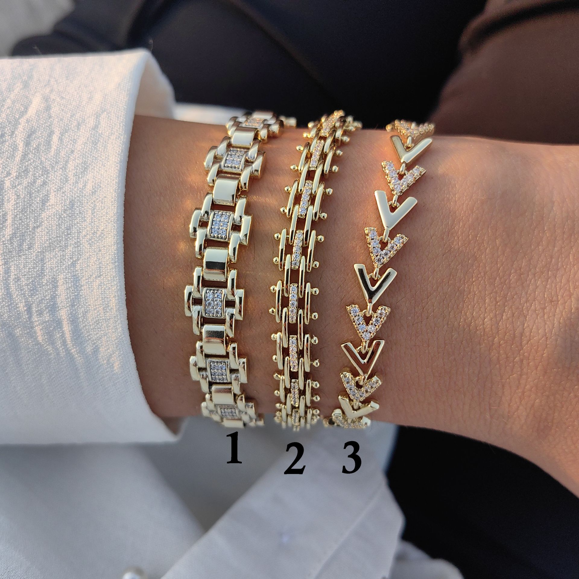 14K ALTIN KAPLAMA BİLEKLİKLER