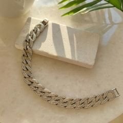 Gurmet Taşlı Silver Bileklik