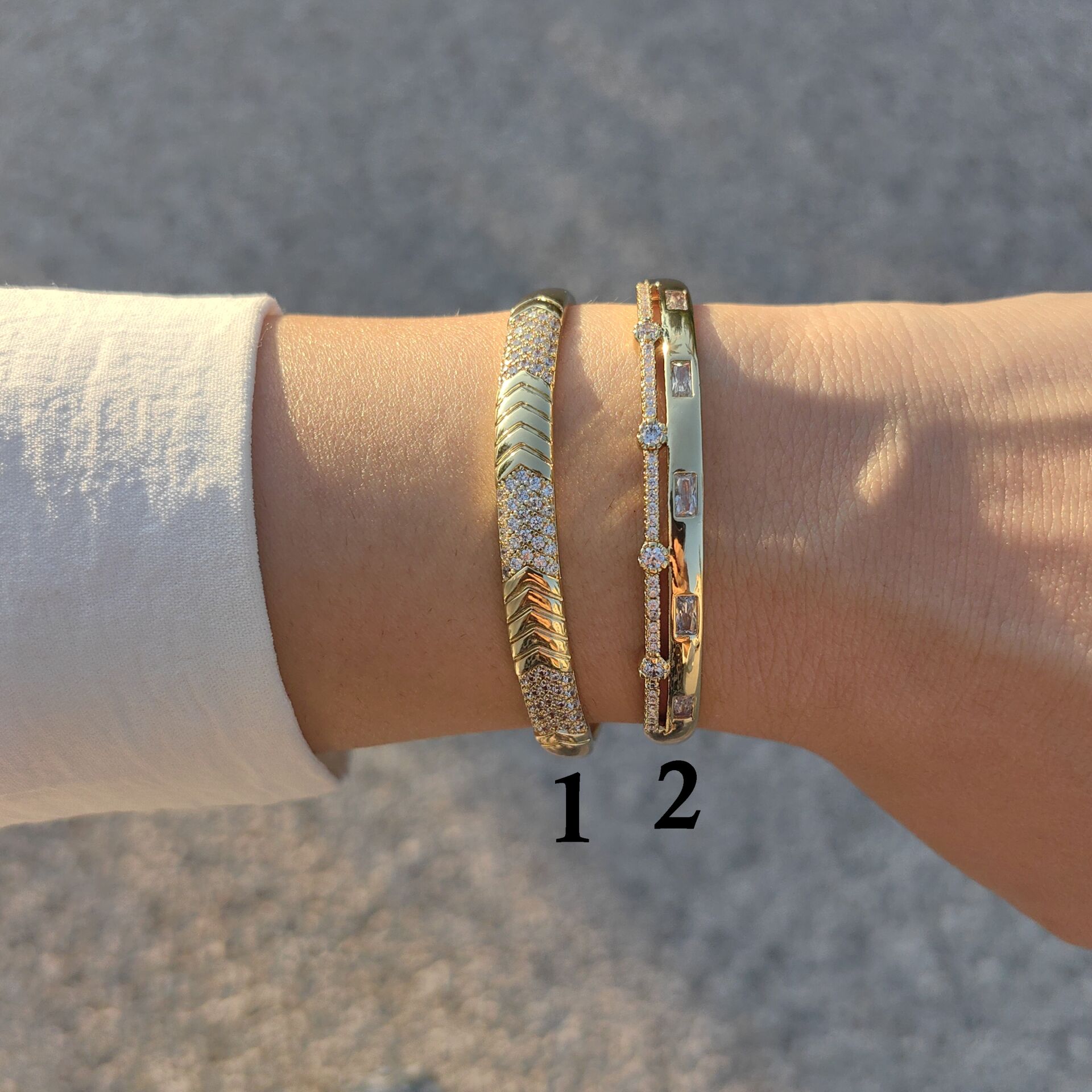 14 AYAR ALTIN KAPLAMA KELEPÇE BİLEZİKLER