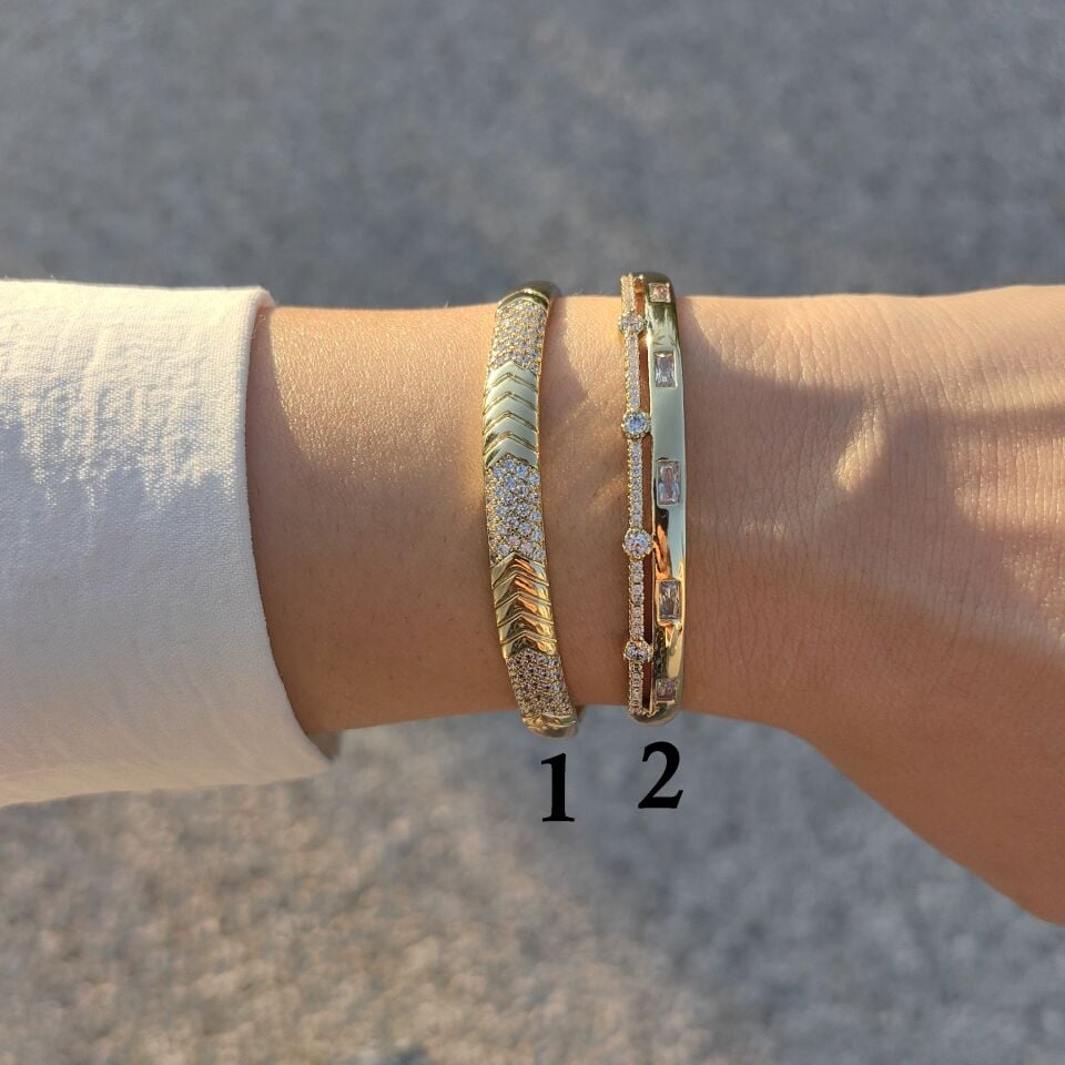 14 AYAR ALTIN KAPLAMA KELEPÇE BİLEZİKLER