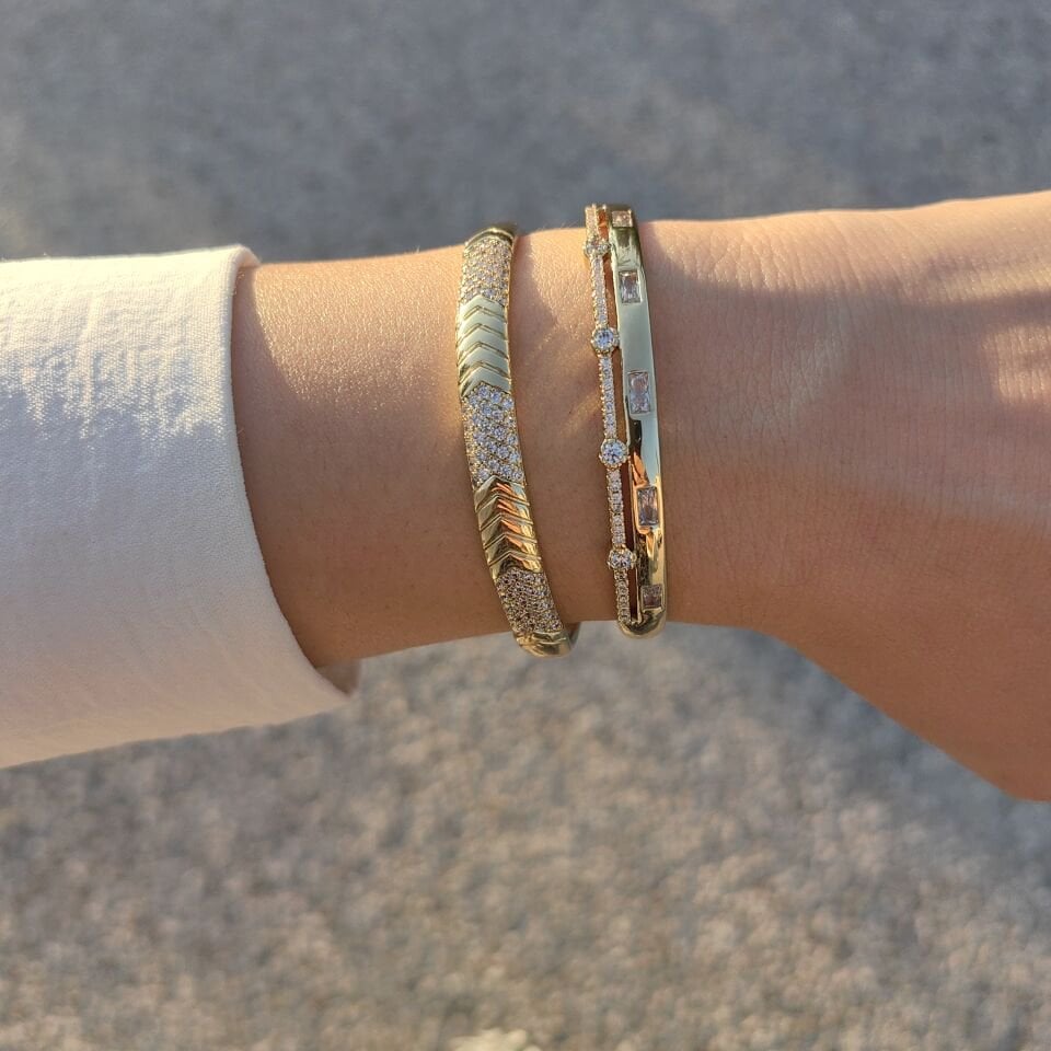 14 AYAR ALTIN KAPLAMA KELEPÇE BİLEZİKLER