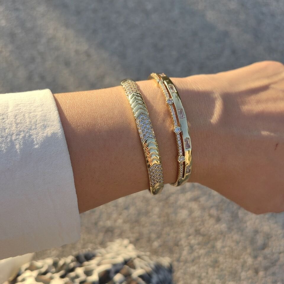 14 AYAR ALTIN KAPLAMA KELEPÇE BİLEZİKLER