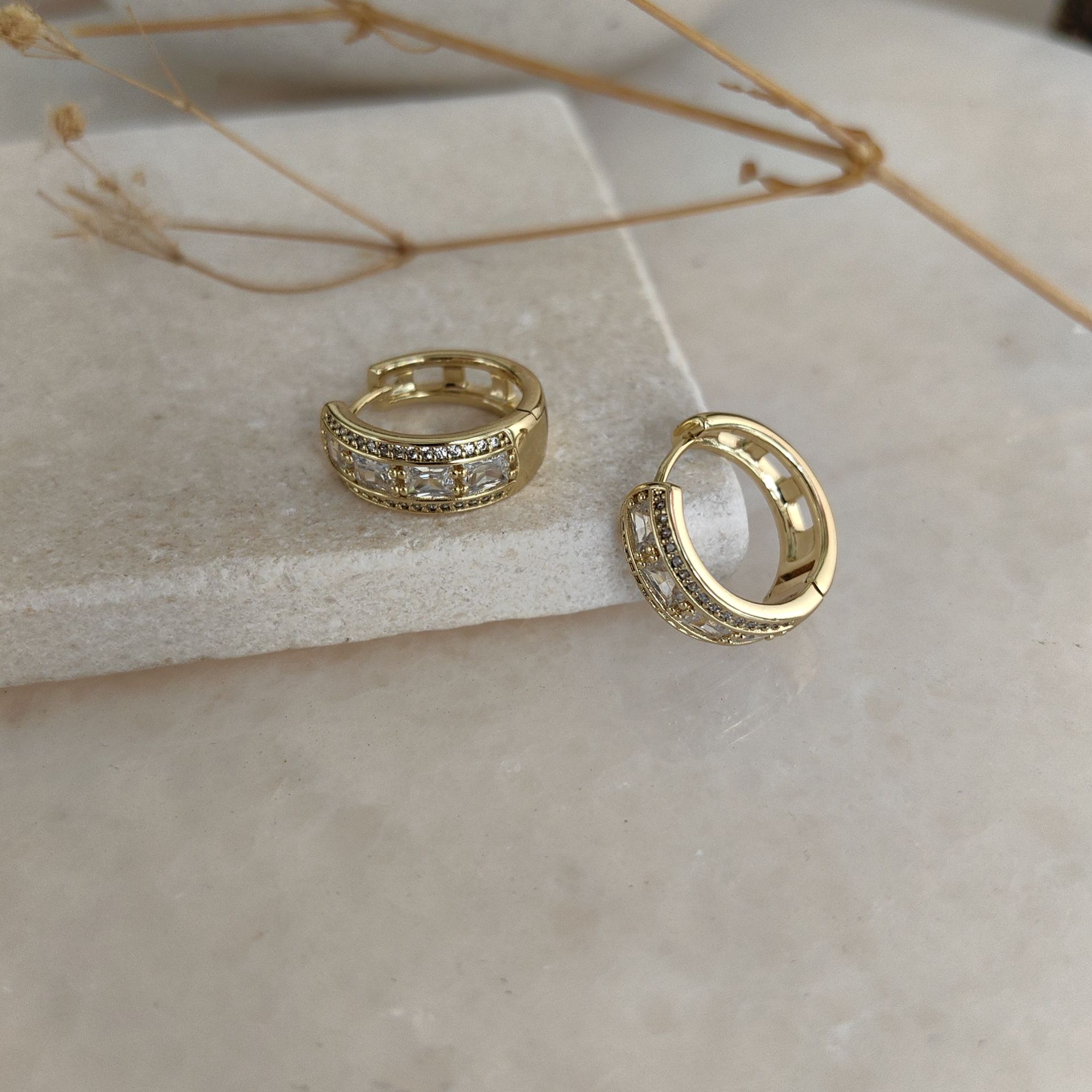 14K ALTIN KAPLAMA KÜPE