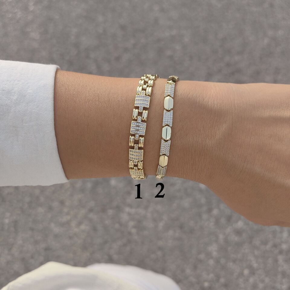 14K ALTIN KAPLAMA BİLEKLİKLER