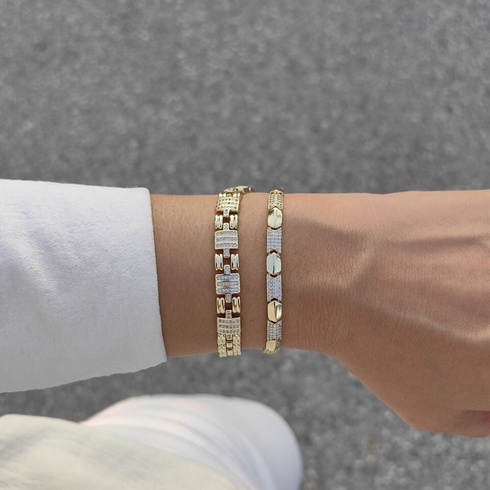 14K ALTIN KAPLAMA BİLEKLİKLER