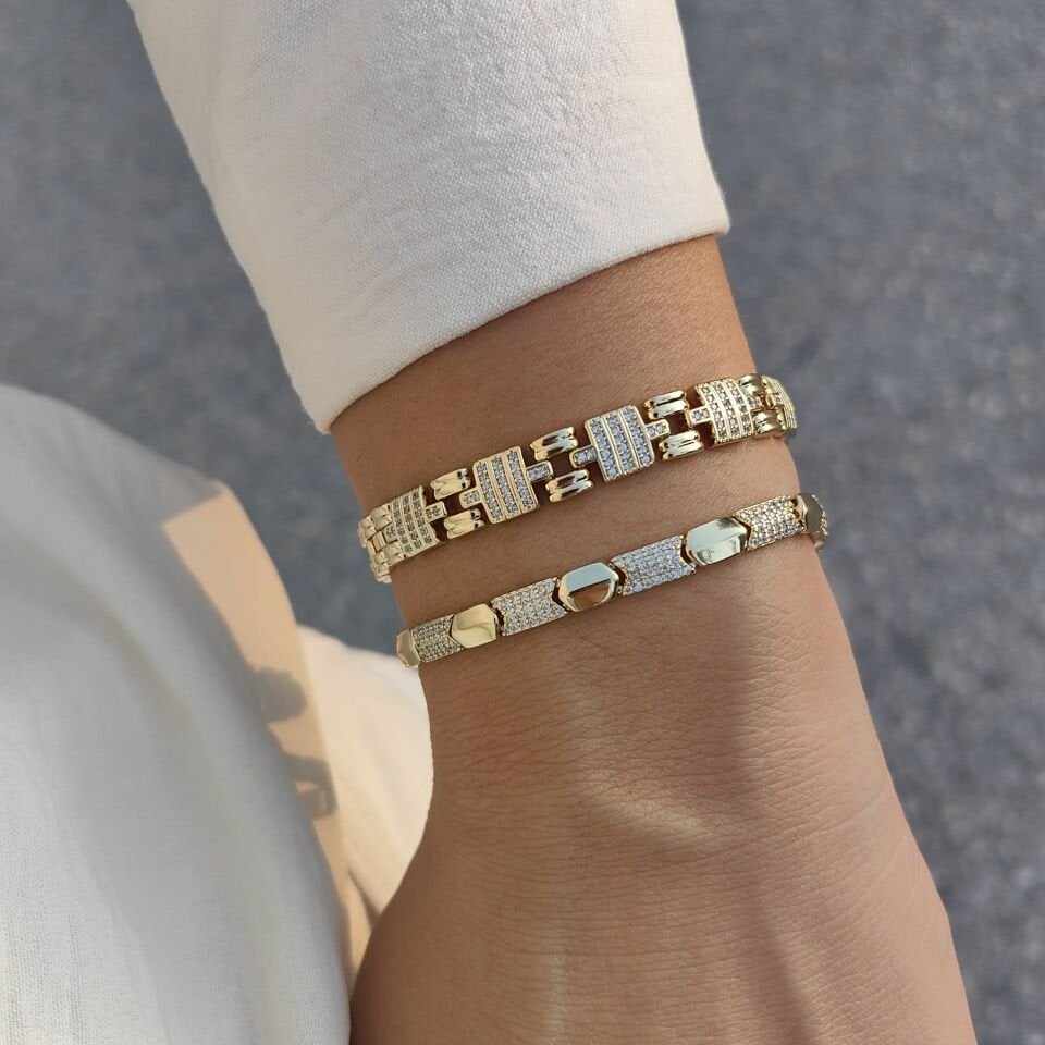 14K ALTIN KAPLAMA BİLEKLİKLER