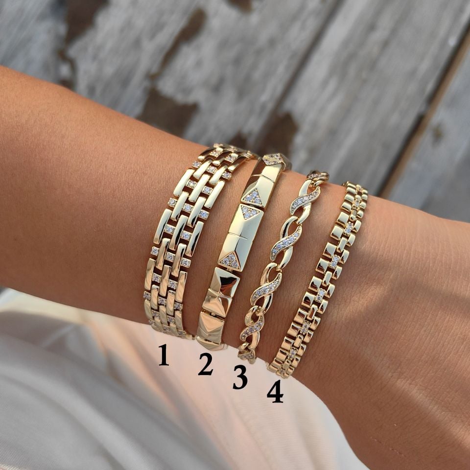 14K ALTIN KAPLAMA BİLEKLİKLER