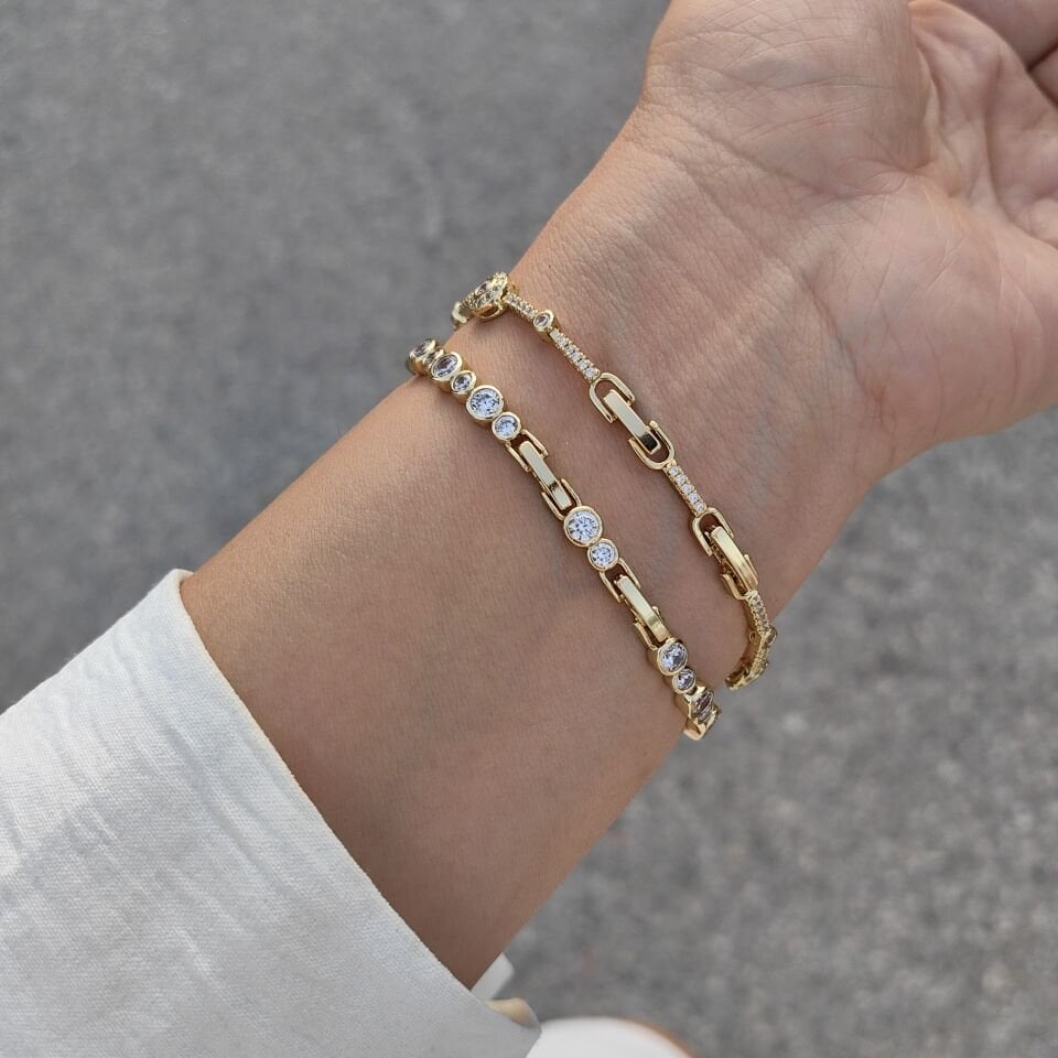 14K ALTIN KAPLAMA BİLEKLİKLER