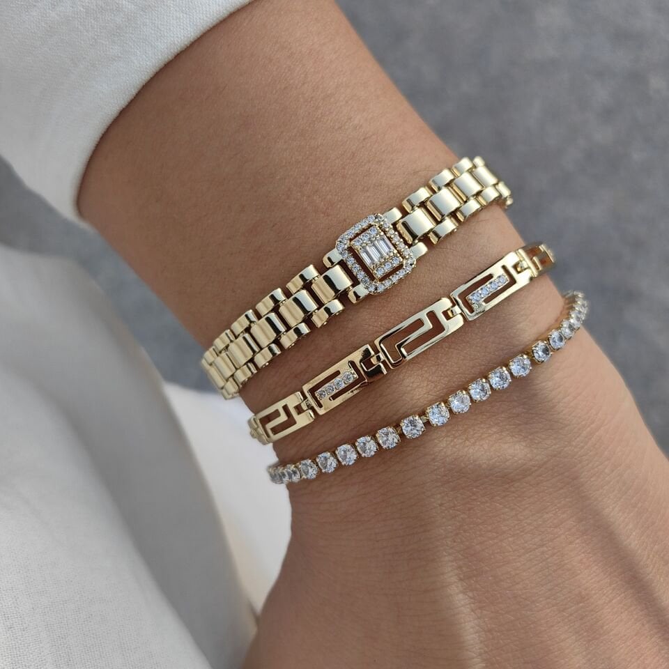 14K AYAR ALTIN KAPLAMA BİLEKLİKLER