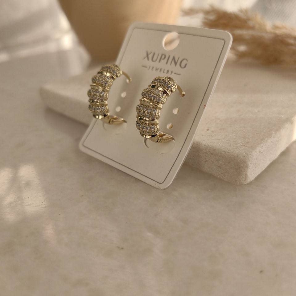 14K ALTIN KAPLAMA KUYUMCU MODEL KÜPE