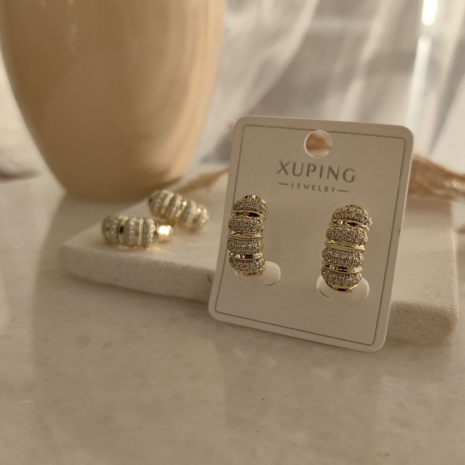 14K ALTIN KAPLAMA KUYUMCU MODEL KÜPE