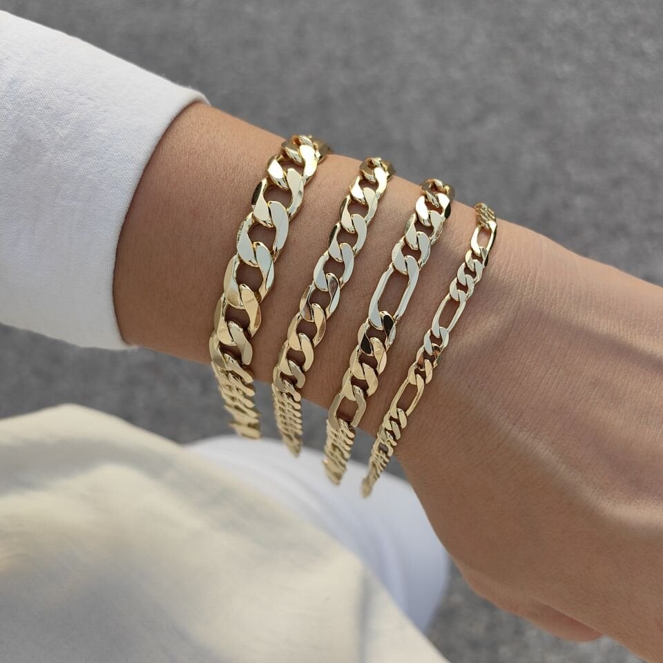 14K ALTIN KAPLAMA KLASİK BİLEKLİKLER