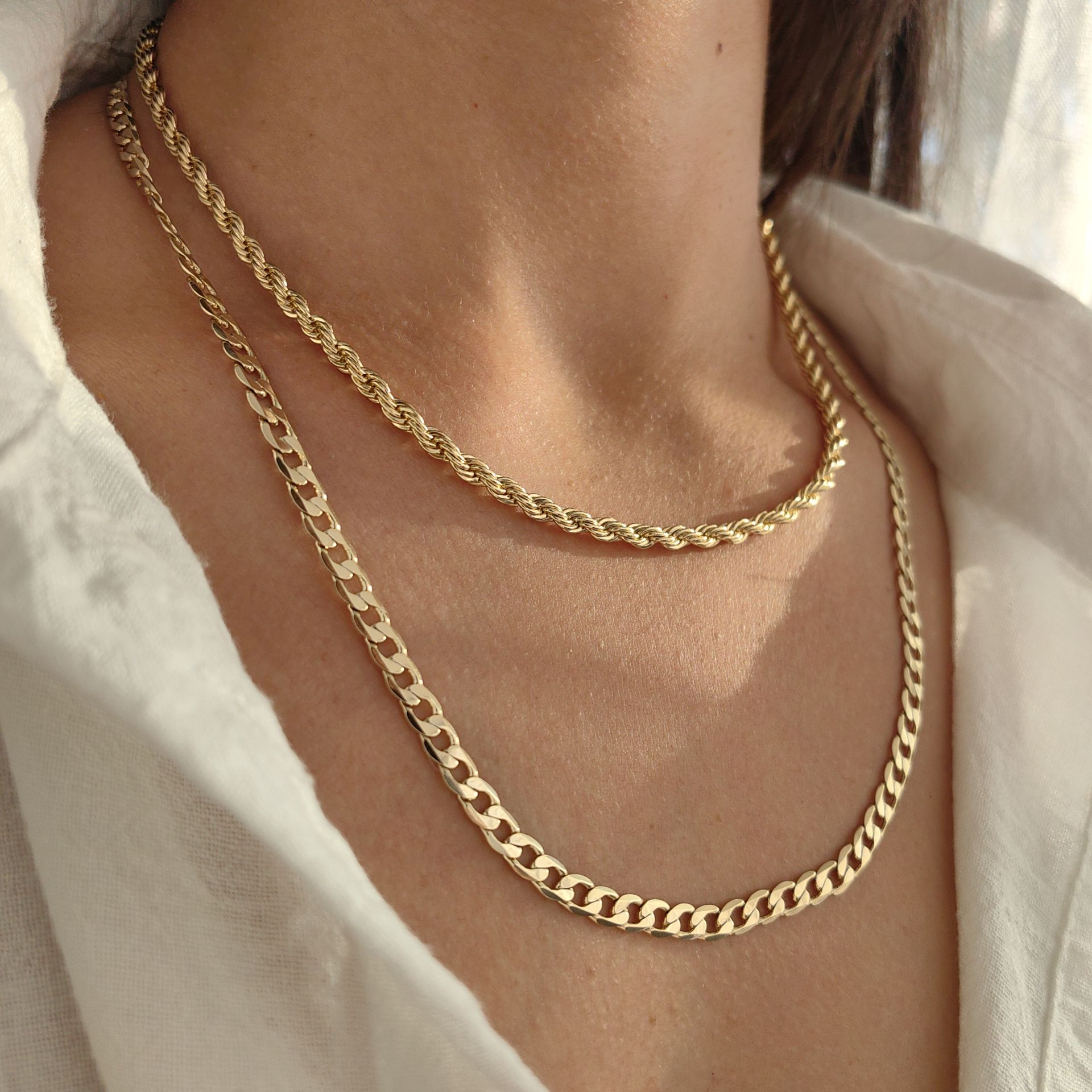 14K ALTIN KAPLAMA KUYUM MODEL ZİNCİRLER