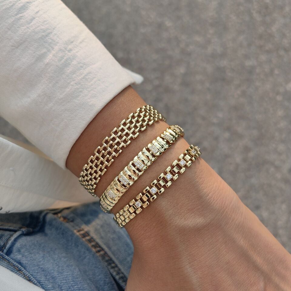 14 AYAR ALTIN KAPLAMA BİLEKLİKLER