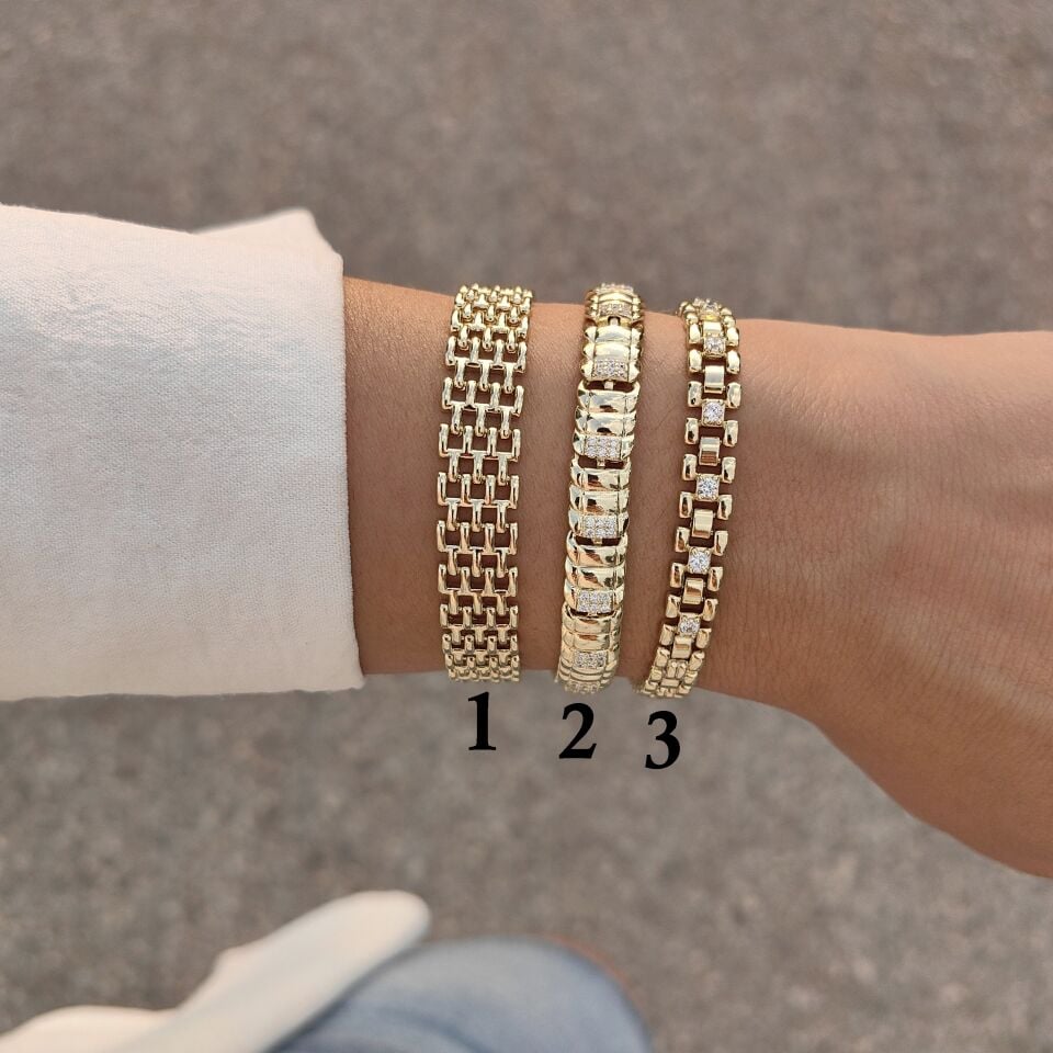 14 AYAR ALTIN KAPLAMA BİLEKLİKLER