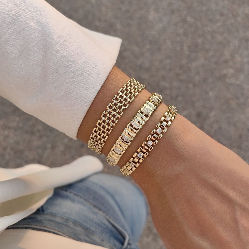 14 AYAR ALTIN KAPLAMA BİLEKLİKLER