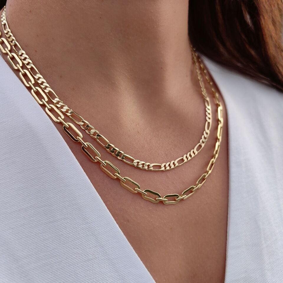 14K AYAR ALTIN KAPLAMA ZİNCİRLER