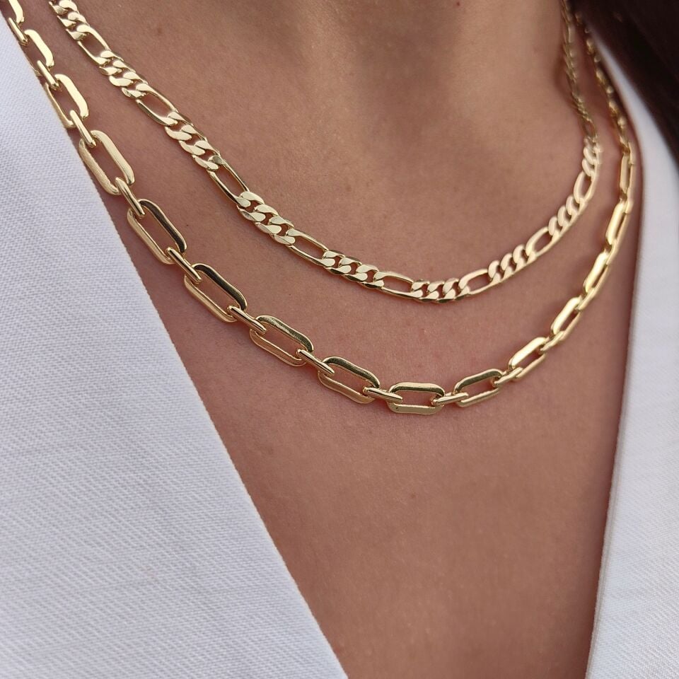 14K AYAR ALTIN KAPLAMA ZİNCİRLER