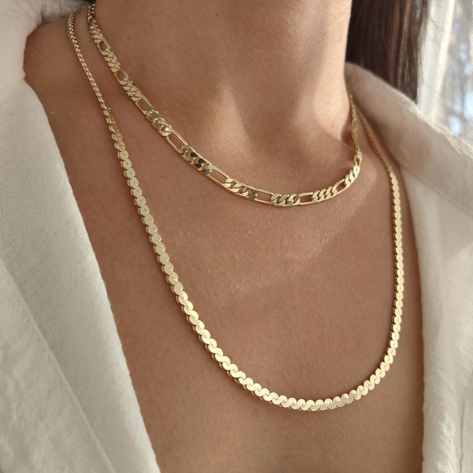 14K ALTIN KAPLAMA ZİNCİRLER