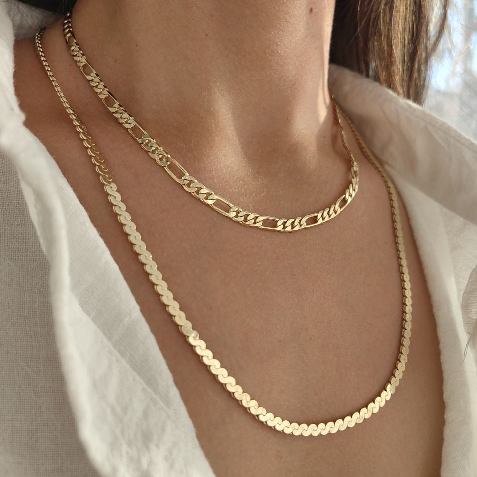 14K ALTIN KAPLAMA ZİNCİRLER