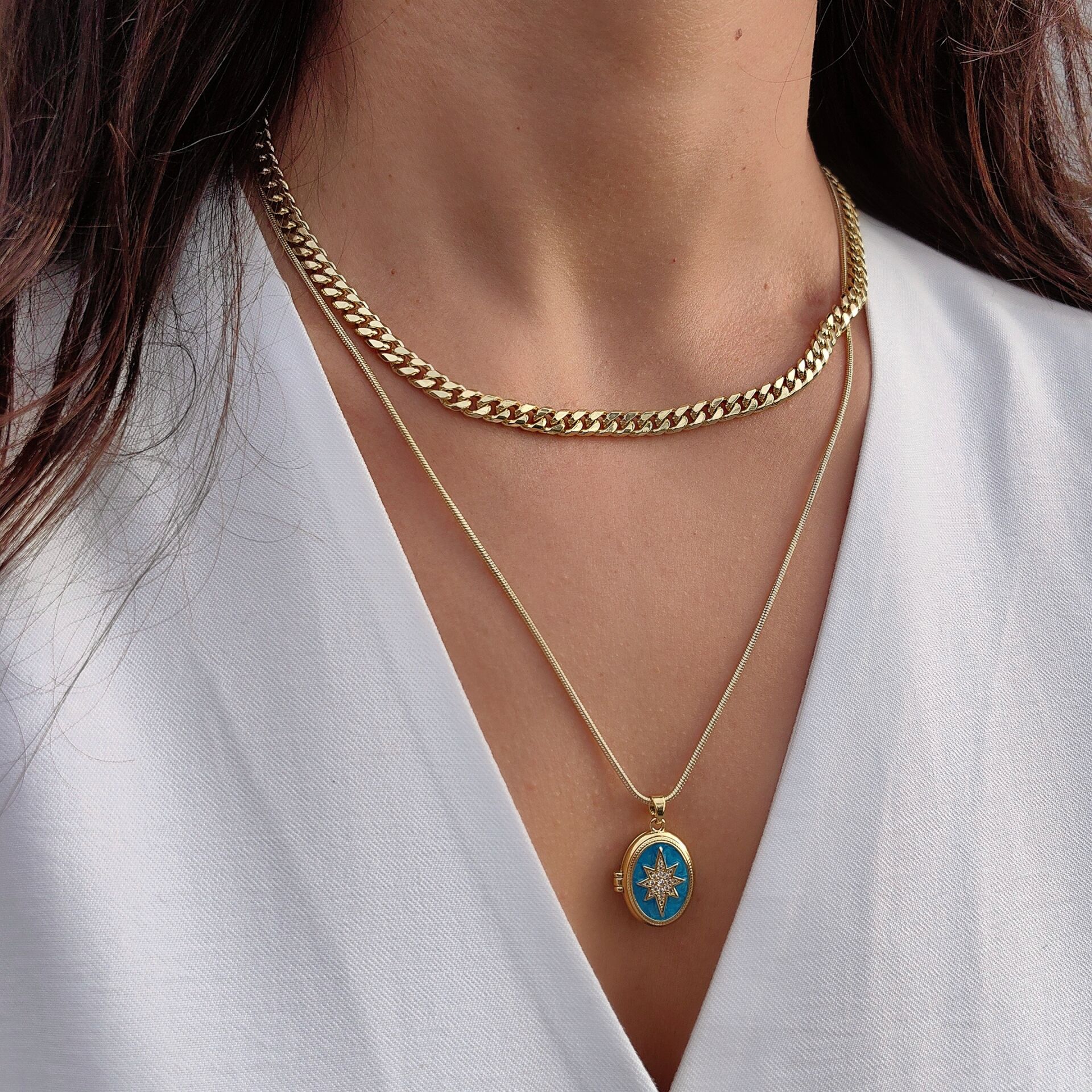 14K ALTIN KAPLAMA YAZ SEZON KOLYELER