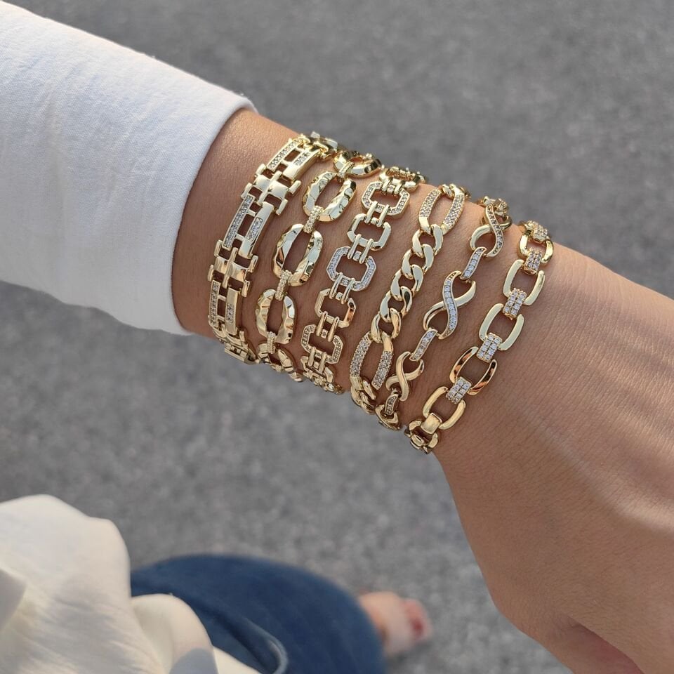 14K ALTIN KAPLAMA BİLEKLİKLER