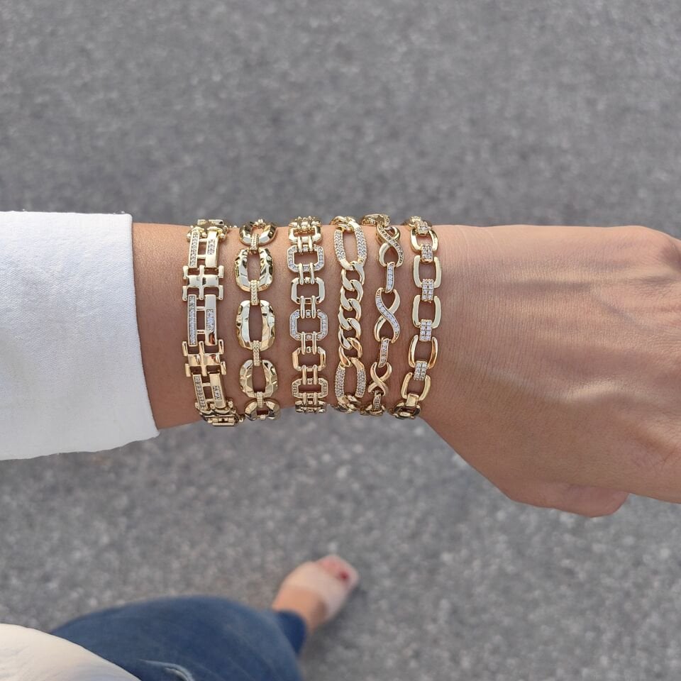 14K ALTIN KAPLAMA BİLEKLİKLER