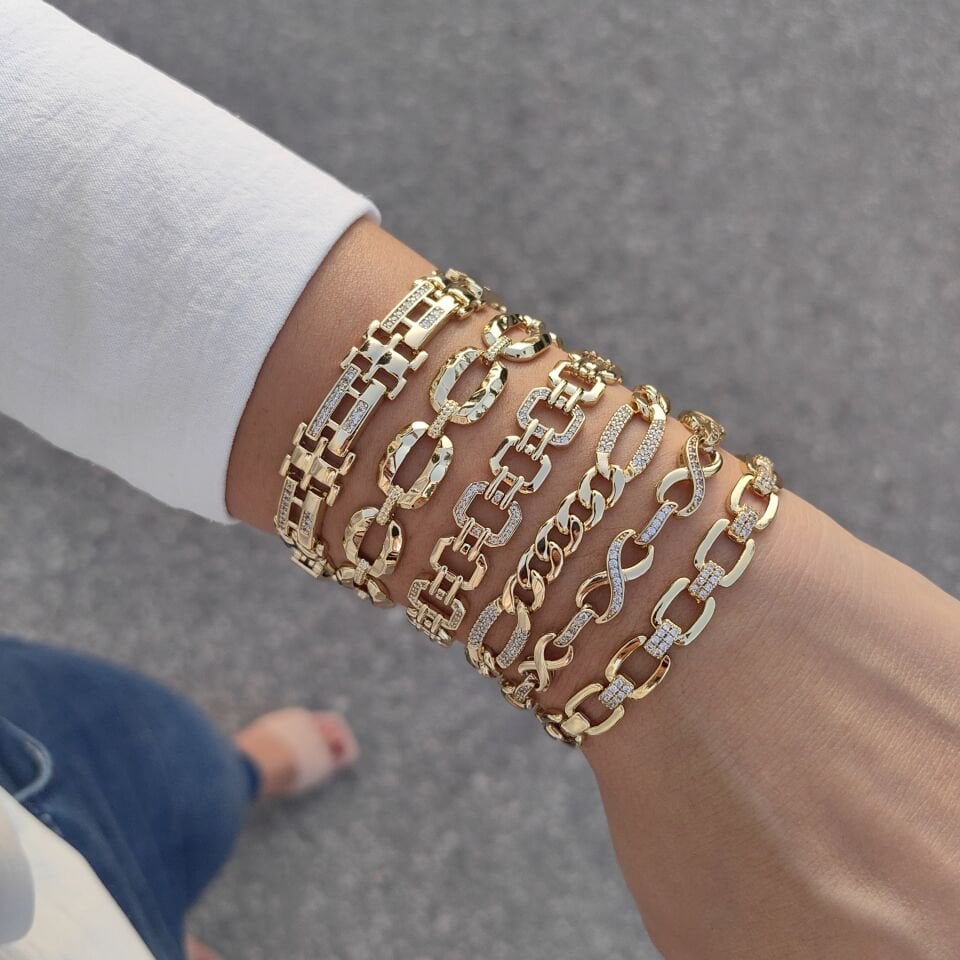 14K ALTIN KAPLAMA BİLEKLİKLER