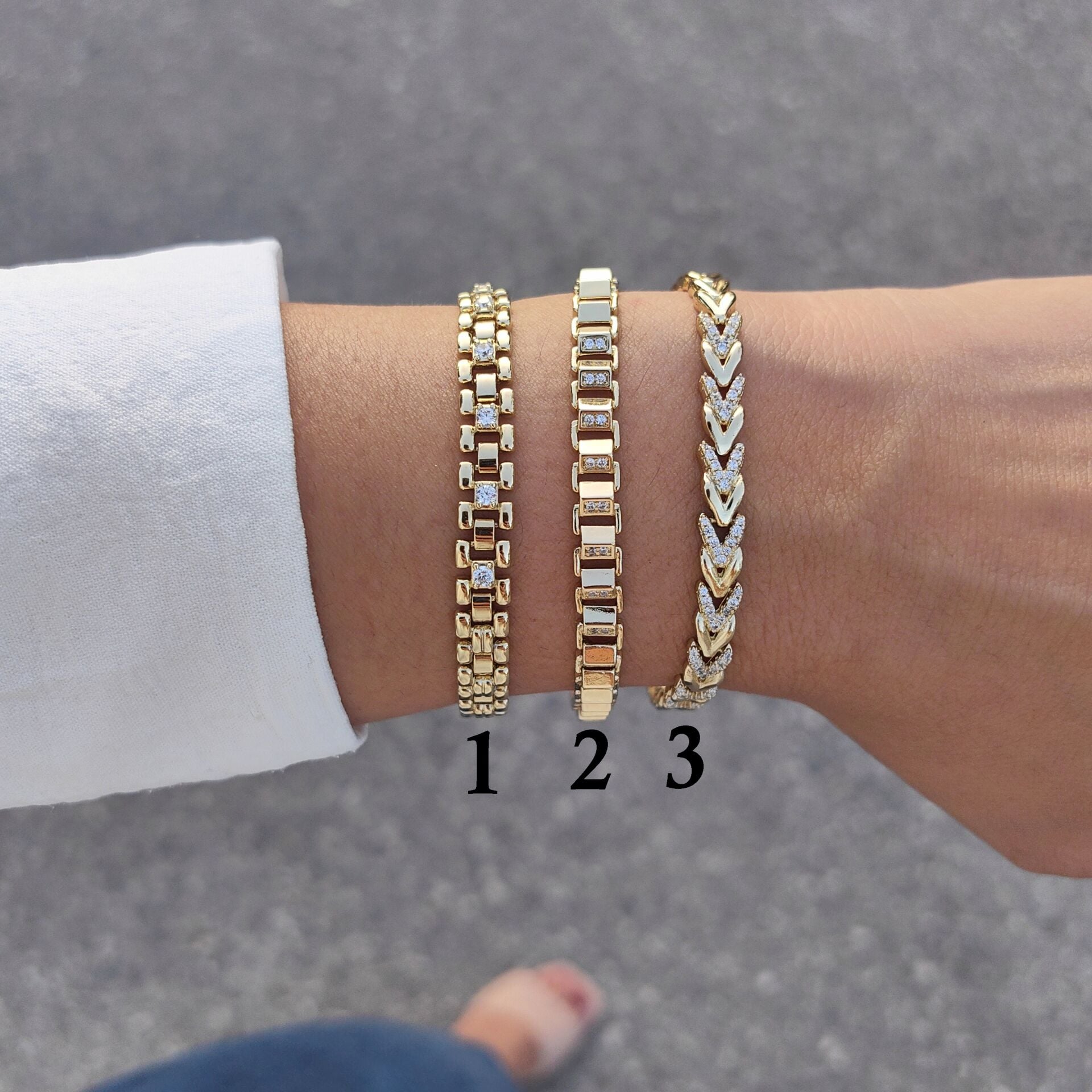 14K ALTIN KAPLAMA BİLEKLİKLER