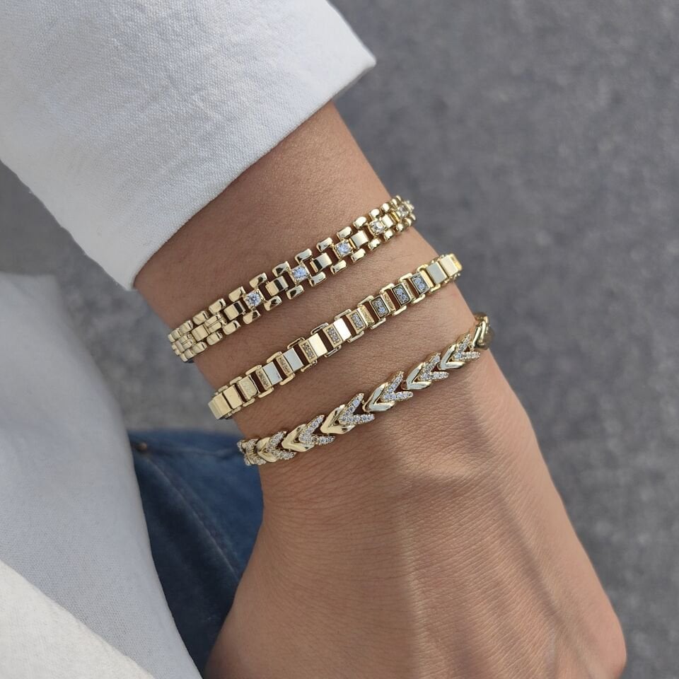 14K ALTIN KAPLAMA BİLEKLİKLER