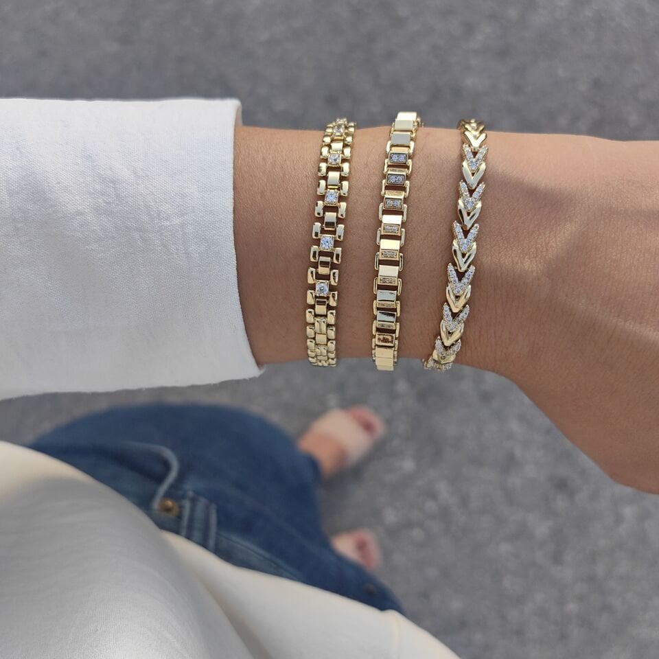 14K ALTIN KAPLAMA BİLEKLİKLER