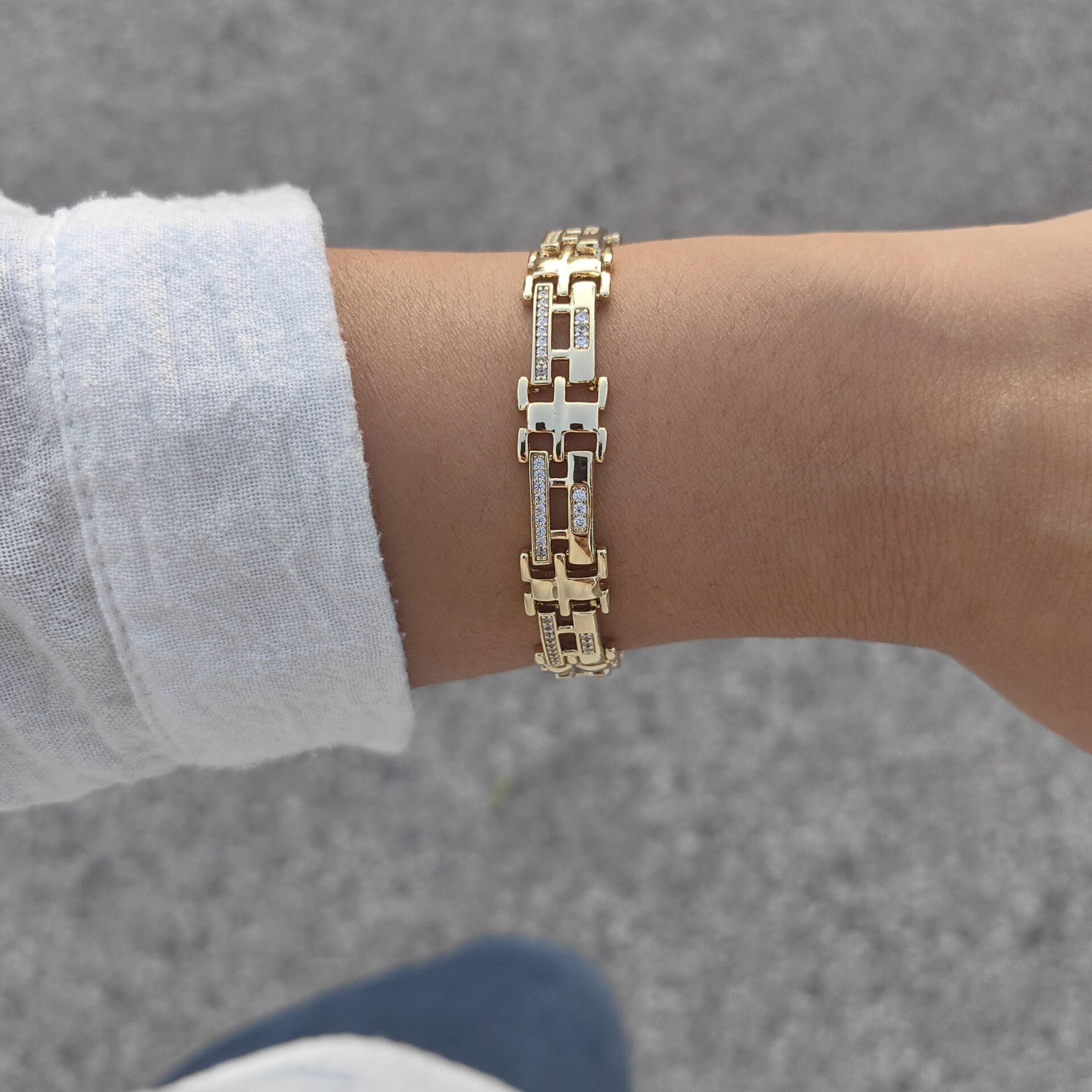 14K ALTIN KAPLAMA BİLEKLİK