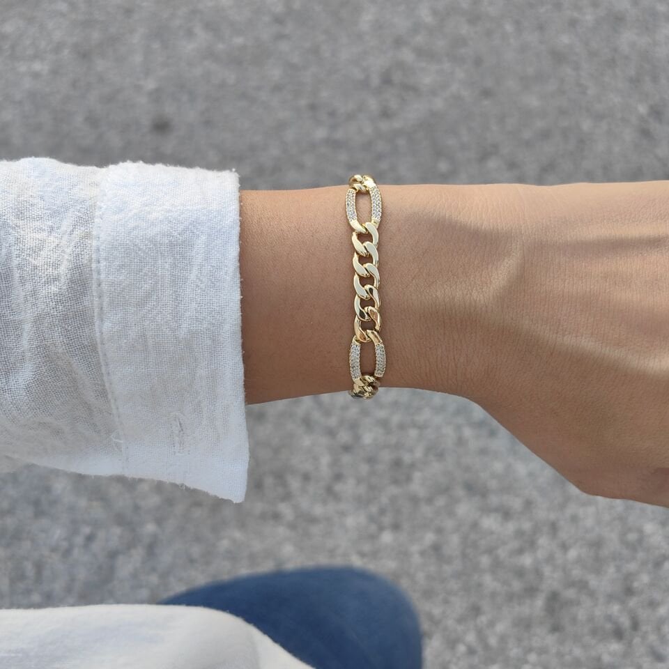 14 AYAR ALTIN KAPLAMA BİLEKLİK