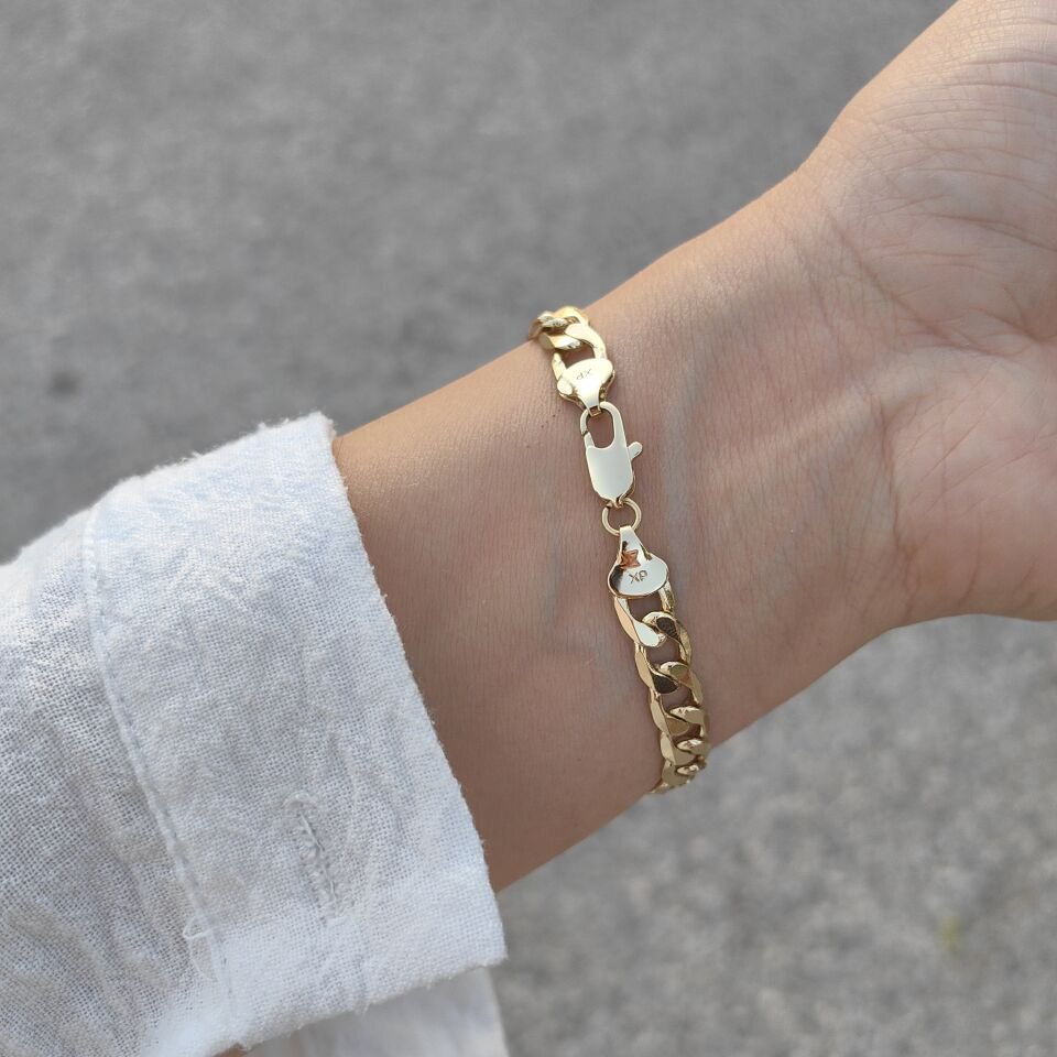 14 AYAR ALTIN KAPLAMA BİLEKLİK