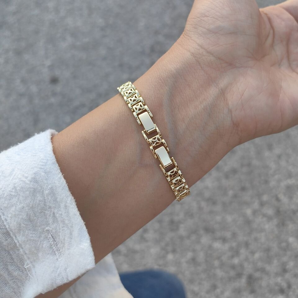 14 AYAR ALTIN KAPLAMA BİLEKLİK