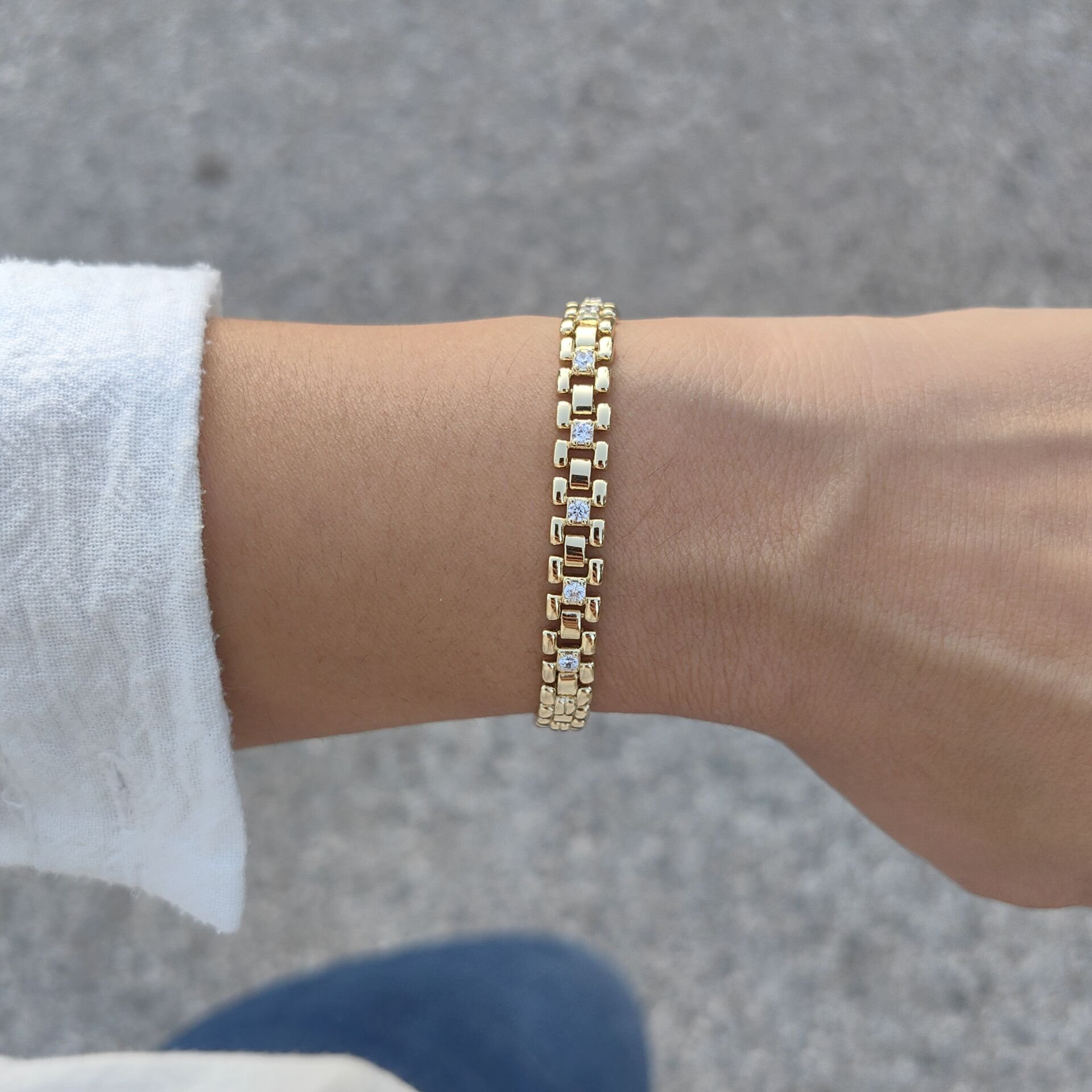 14 AYAR ALTIN KAPLAMA BİLEKLİK